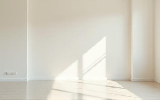 Empty and freshly cleaned apartment living room ready for move-out